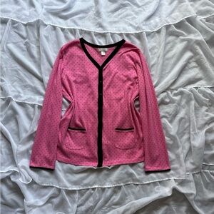 Celestial Dreams Polka Dot Button Down Pajama Top